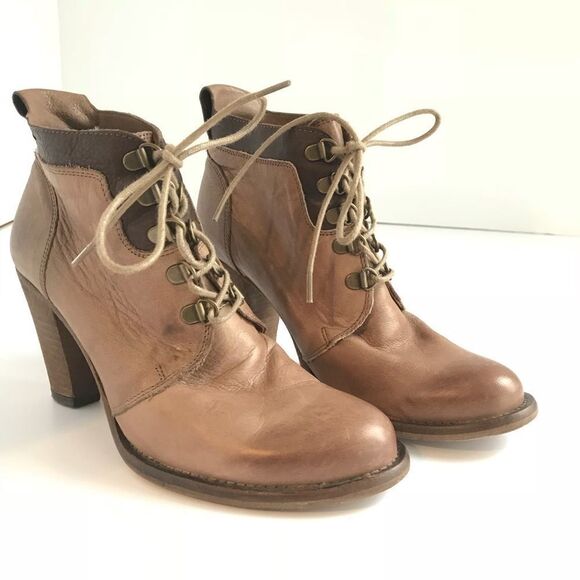 H by Hudson Sz Eu 38 Leather Ankle Bootie - Picture 1 of 8